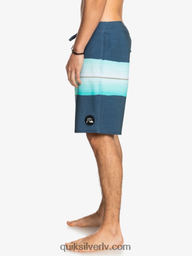 vīriešiem Quiksilver surfsilk sveķu tonis 19 dēļu šorti zīmotnes zilā krāsā 88064R1441