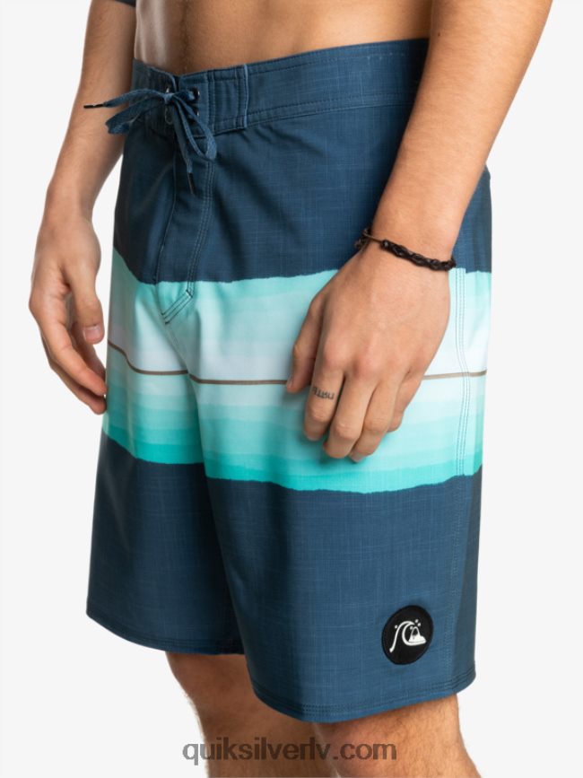 vīriešiem Quiksilver surfsilk sveķu tonis 19 dēļu šorti zīmotnes zilā krāsā 88064R1441