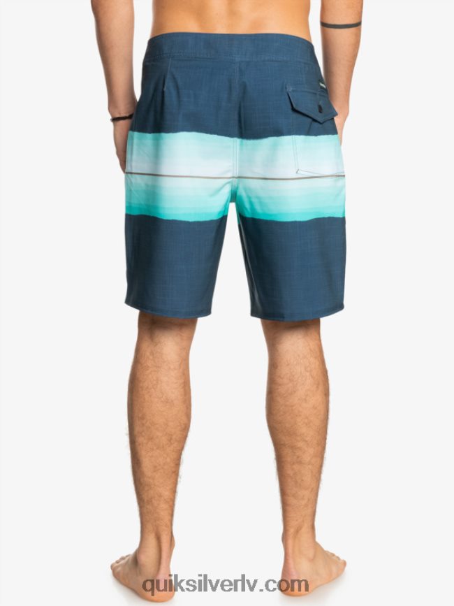 vīriešiem Quiksilver surfsilk sveķu tonis 19 dēļu šorti zīmotnes zilā krāsā 88064R1441