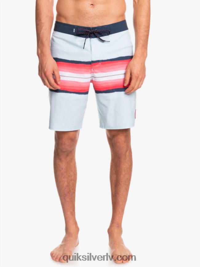 vīriešiem Quiksilver surfsilk sveķu tonis 19 dēļu šorti zili pelēks 88064R1447