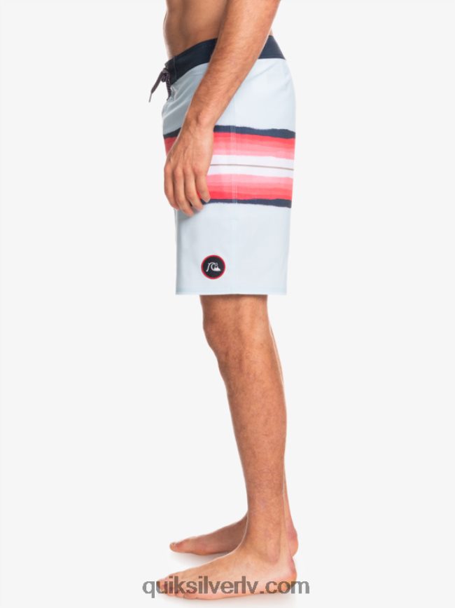 vīriešiem Quiksilver surfsilk sveķu tonis 19 dēļu šorti zili pelēks 88064R1447