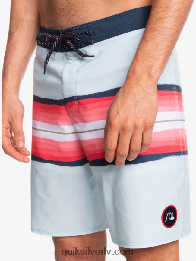 vīriešiem Quiksilver surfsilk sveķu tonis 19 dēļu šorti zili pelēks 88064R1447