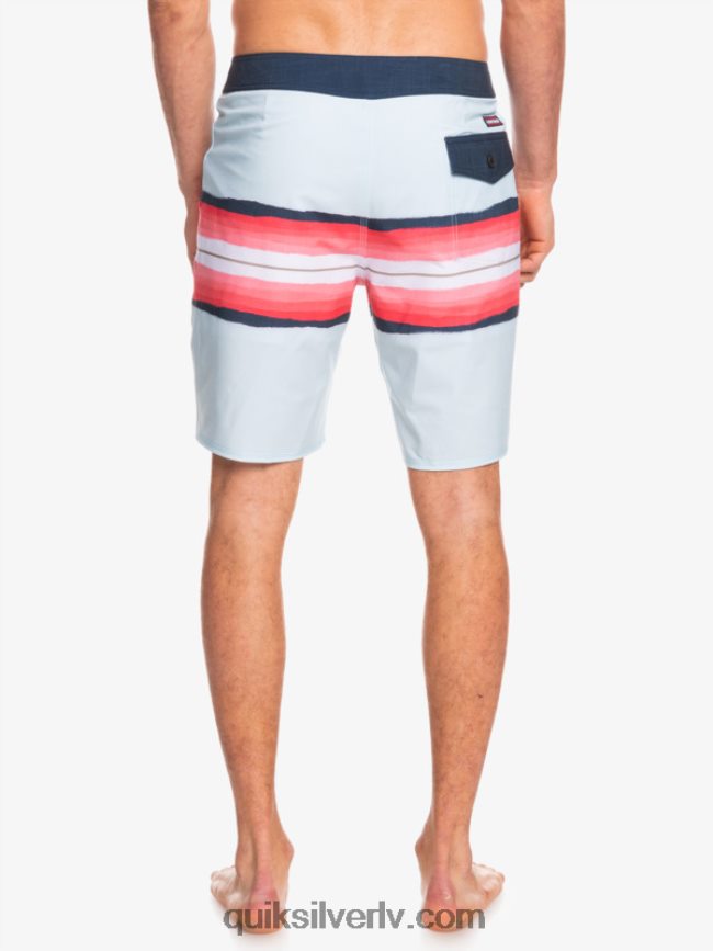 vīriešiem Quiksilver surfsilk sveķu tonis 19 dēļu šorti zili pelēks 88064R1447