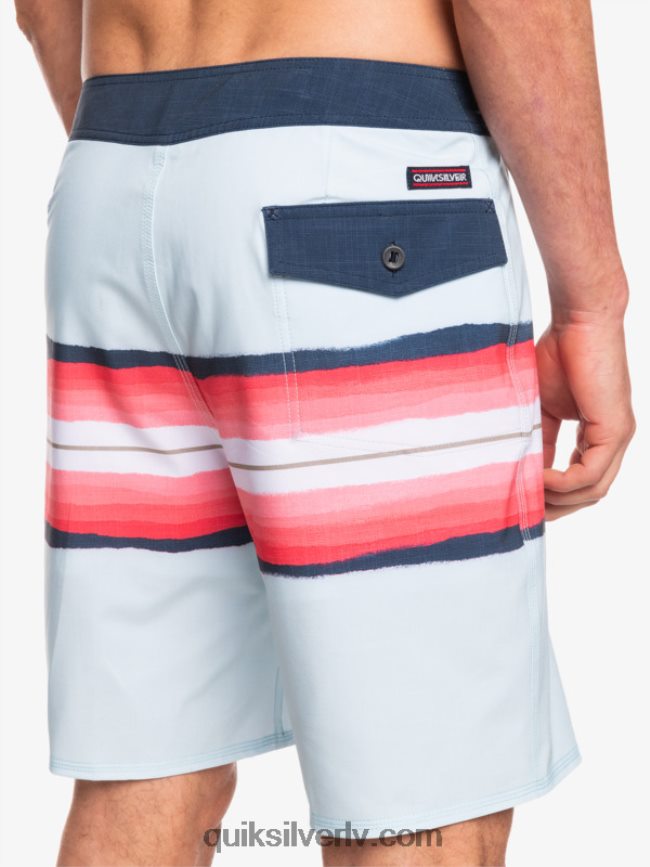 vīriešiem Quiksilver surfsilk sveķu tonis 19 dēļu šorti zili pelēks 88064R1447