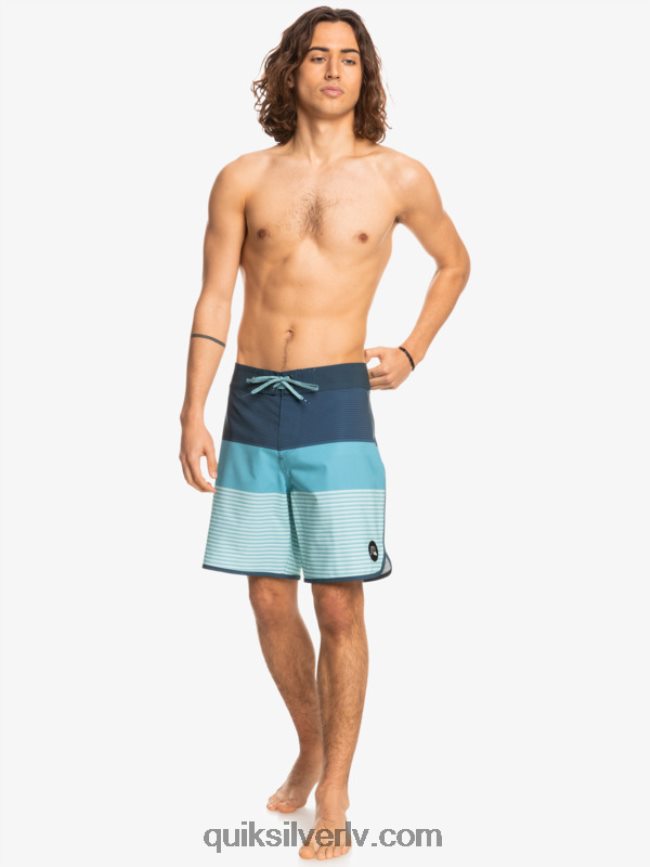 vīriešiem Quiksilver surfsilk tihuana 19 dēļa šorti zīmotnes zilā krāsā 88064R1398