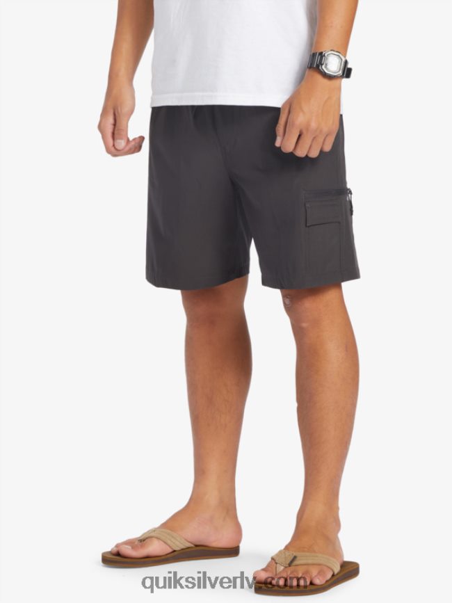 vīriešiem Quiksilver taxer cargo 18 amfībijas bordšorti asfalts 88064R251