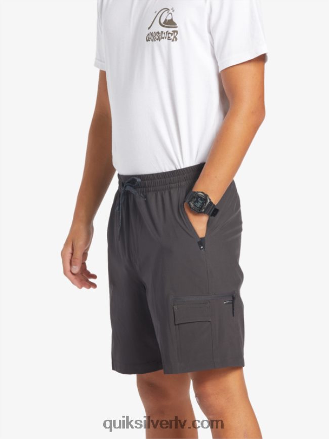 vīriešiem Quiksilver taxer cargo 18 amfībijas bordšorti asfalts 88064R251