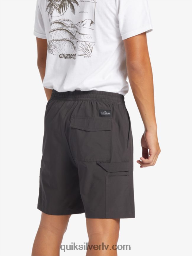 vīriešiem Quiksilver taxer cargo 18 amfībijas bordšorti asfalts 88064R251