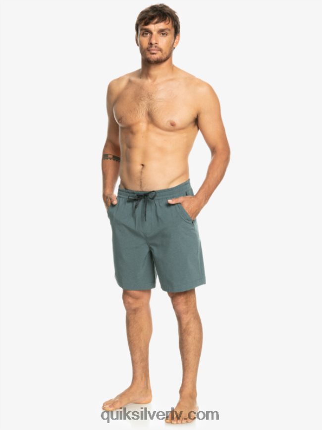 vīriešiem Quiksilver taxer heather 18 amphibian bordšorti tumšs šīferis 88064R305