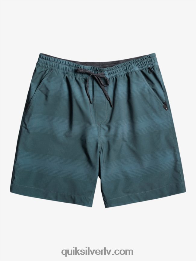 vīriešiem Quiksilver taxer print 18 abinieku borta šorti jūra 88064R103