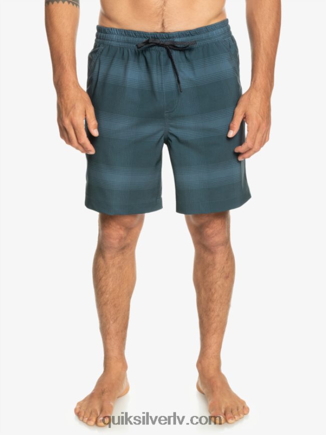 vīriešiem Quiksilver taxer print 18 abinieku borta šorti jūra 88064R103