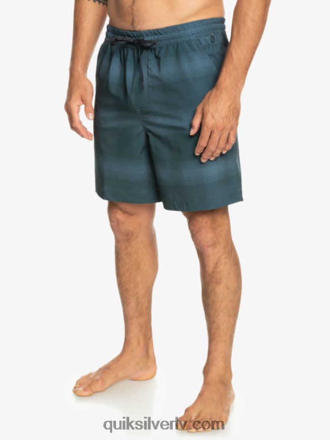 vīriešiem Quiksilver taxer print 18 abinieku borta šorti jūra 88064R103