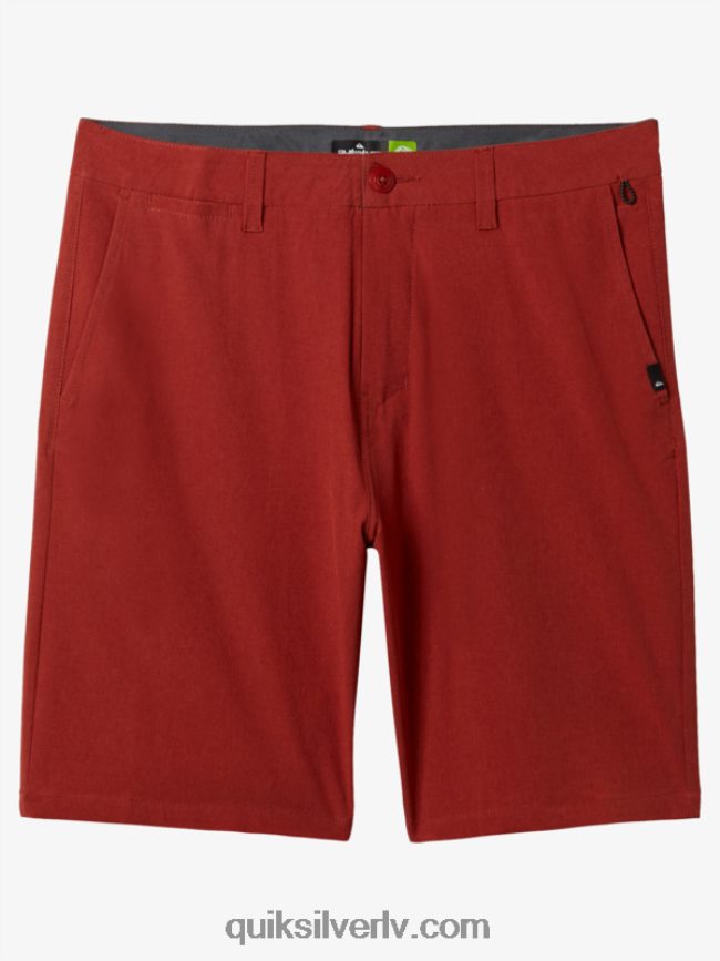 vīriešiem Quiksilver union heather 20 abinieku borta šorti sarkanais okers 88064R67
