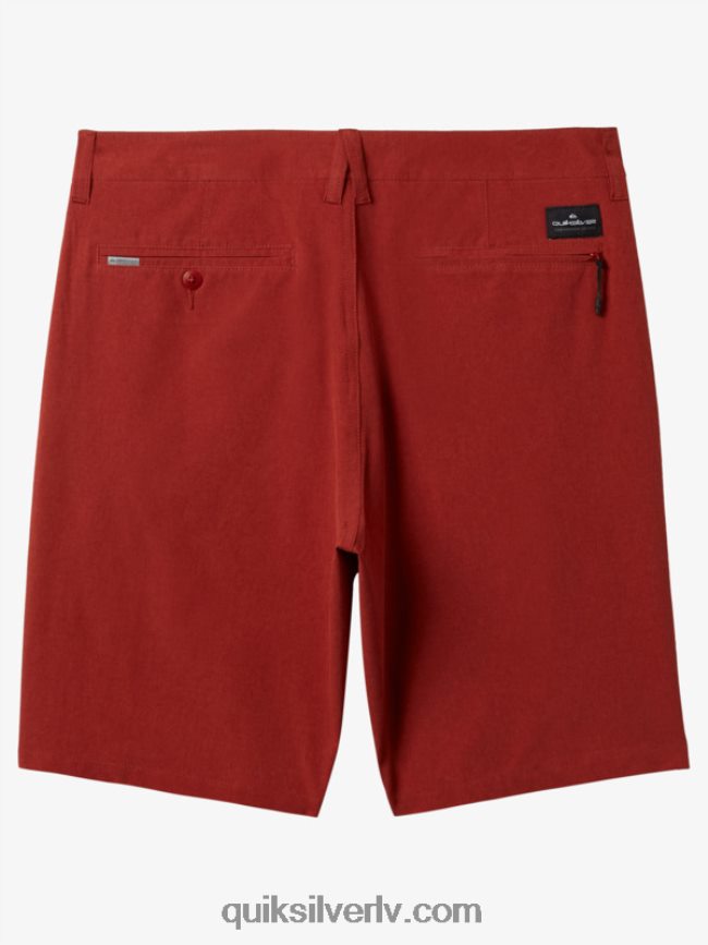 vīriešiem Quiksilver union heather 20 abinieku borta šorti sarkanais okers 88064R67