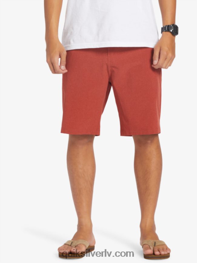 vīriešiem Quiksilver union heather 20 abinieku borta šorti sarkanais okers 88064R67