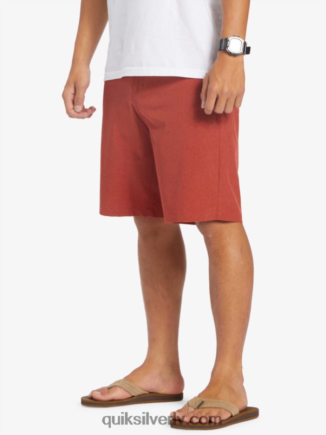 vīriešiem Quiksilver union heather 20 abinieku borta šorti sarkanais okers 88064R67