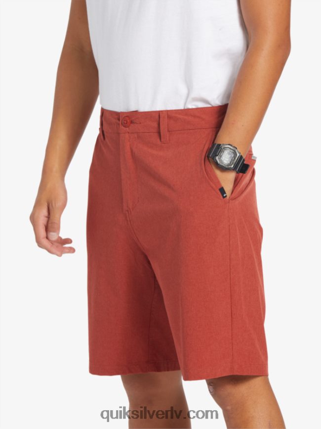 vīriešiem Quiksilver union heather 20 abinieku borta šorti sarkanais okers 88064R67