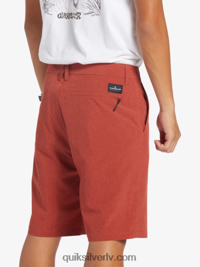 vīriešiem Quiksilver union heather 20 abinieku borta šorti sarkanais okers 88064R67