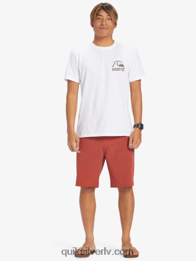 vīriešiem Quiksilver union heather 20 abinieku borta šorti sarkanais okers 88064R67