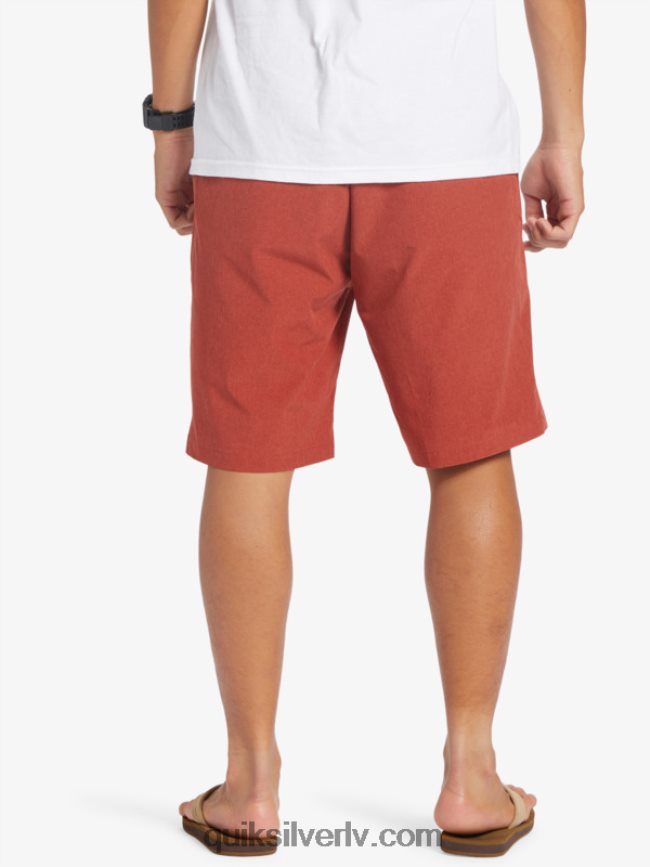 vīriešiem Quiksilver union heather 20 abinieku borta šorti sarkanais okers 88064R67