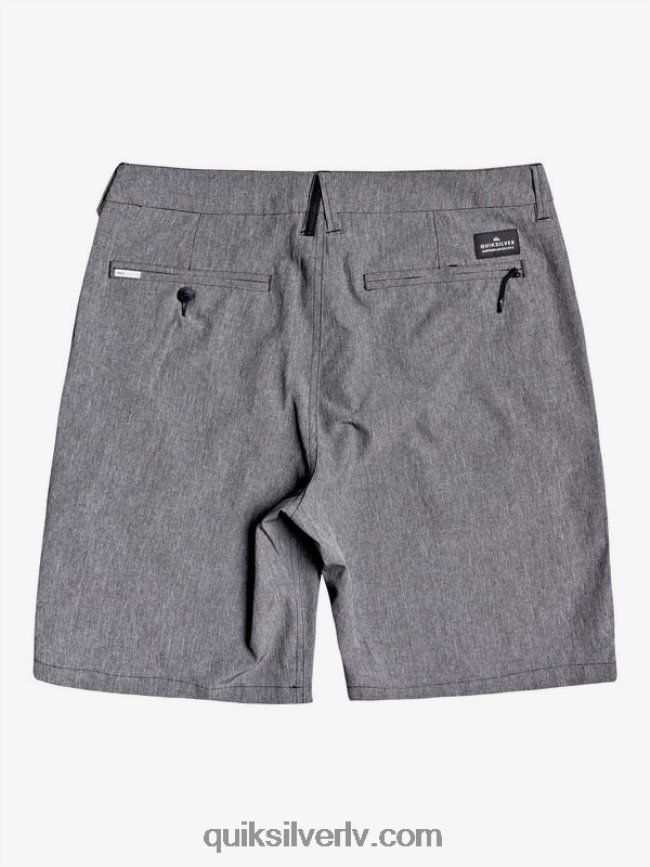vīriešiem Quiksilver union heather amphibian 20 hibrīdšorti melns 88064R1585