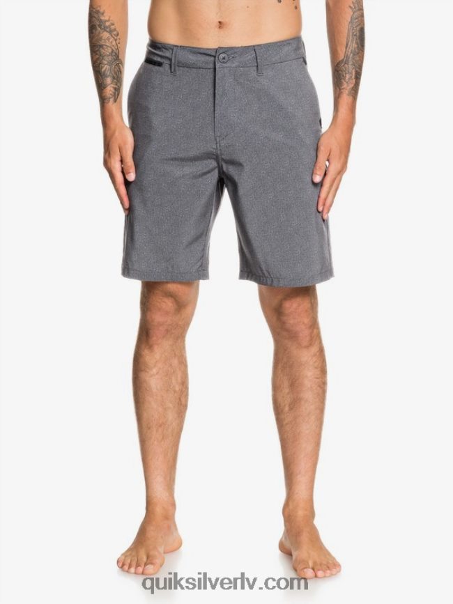 vīriešiem Quiksilver union heather amphibian 20 hibrīdšorti melns 88064R1585