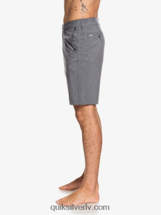 vīriešiem Quiksilver union heather amphibian 20 hibrīdšorti melns 88064R1585