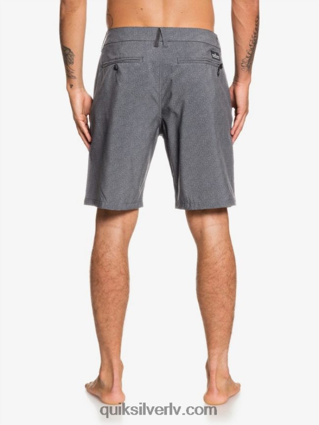 vīriešiem Quiksilver union heather amphibian 20 hibrīdšorti melns 88064R1585