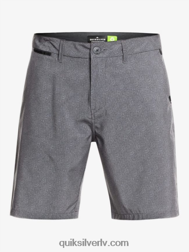 vīriešiem Quiksilver union heather amphibian 20 hibrīdšorti melns 88064R1585