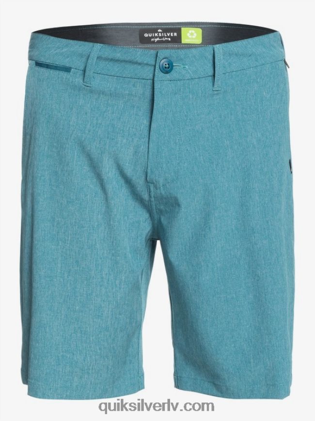 vīriešiem Quiksilver union heather amphibian 20 hibrīdšorti zilais koraļlis 88064R1588