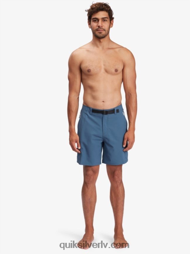 vīriešiem Quiksilver waterman azimuth amphibian 18 šorti pusnakts flote 88064R790