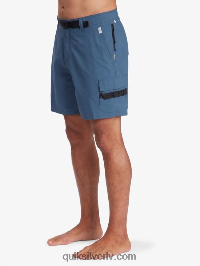 vīriešiem Quiksilver waterman azimuth amphibian 18 šorti pusnakts flote 88064R790