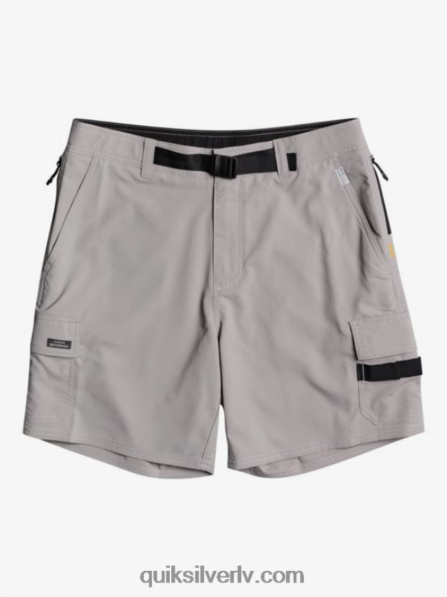 vīriešiem Quiksilver waterman azimuth amphibian 18 šorti tornis pelēks 88064R789