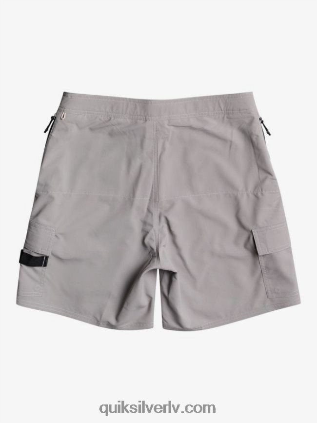 vīriešiem Quiksilver waterman azimuth amphibian 18 šorti tornis pelēks 88064R789