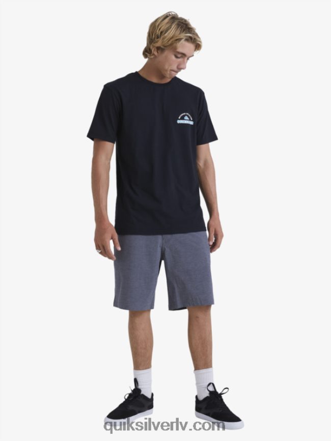 vīriešiem Quiksilver waterman backwater 20 abinieku borta šorti melns 88064R774