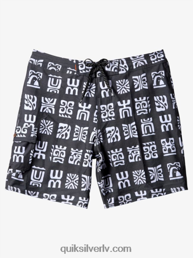 vīriešiem Quiksilver waterman channel airis 20 dēļu šorti melna kanāla lāpstiņa bs 88064R640