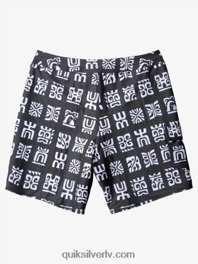 vīriešiem Quiksilver waterman channel airis 20 dēļu šorti melna kanāla lāpstiņa bs 88064R640