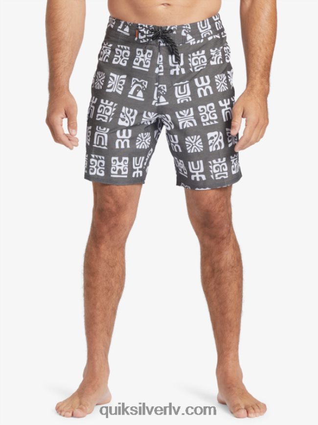 vīriešiem Quiksilver waterman channel airis 20 dēļu šorti melna kanāla lāpstiņa bs 88064R640