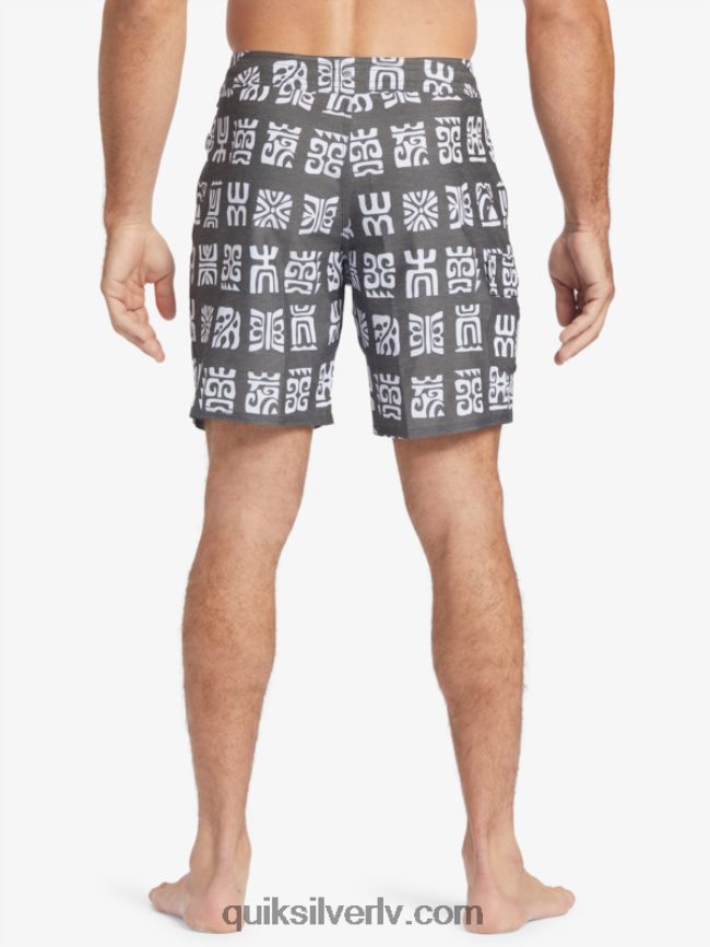 vīriešiem Quiksilver waterman channel airis 20 dēļu šorti melna kanāla lāpstiņa bs 88064R640