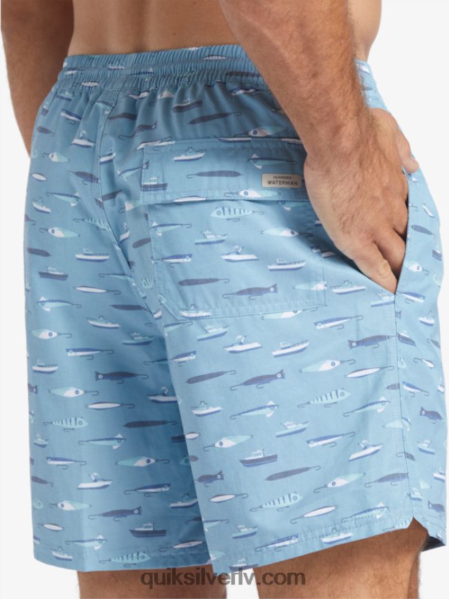 vīriešiem Quiksilver waterman drag nedēļa 17 zalves dusk blue drag nedēļa 88064R544