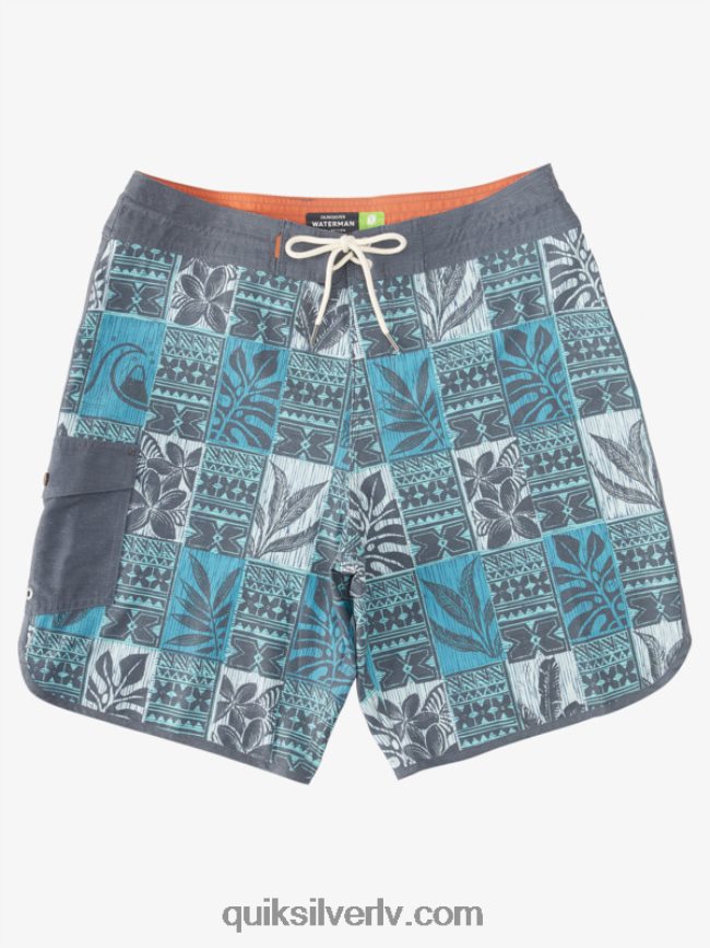 vīriešiem Quiksilver waterman lapu kastes ķemmīšgliemene 20 dēļu šorti capri brīze lapa bs 88064R1299