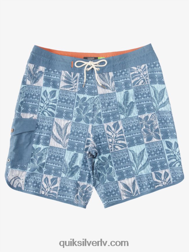 vīriešiem Quiksilver waterman lapu kastes ķemmīšgliemene 20 dēļu šorti praporščiks zilas lapas bs 88064R1298