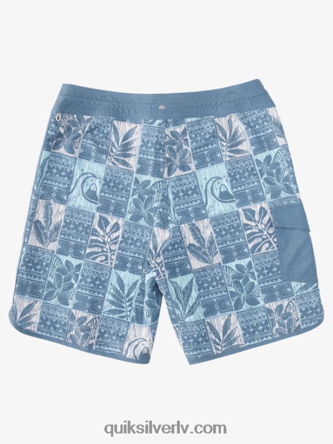 vīriešiem Quiksilver waterman lapu kastes ķemmīšgliemene 20 dēļu šorti praporščiks zilas lapas bs 88064R1298