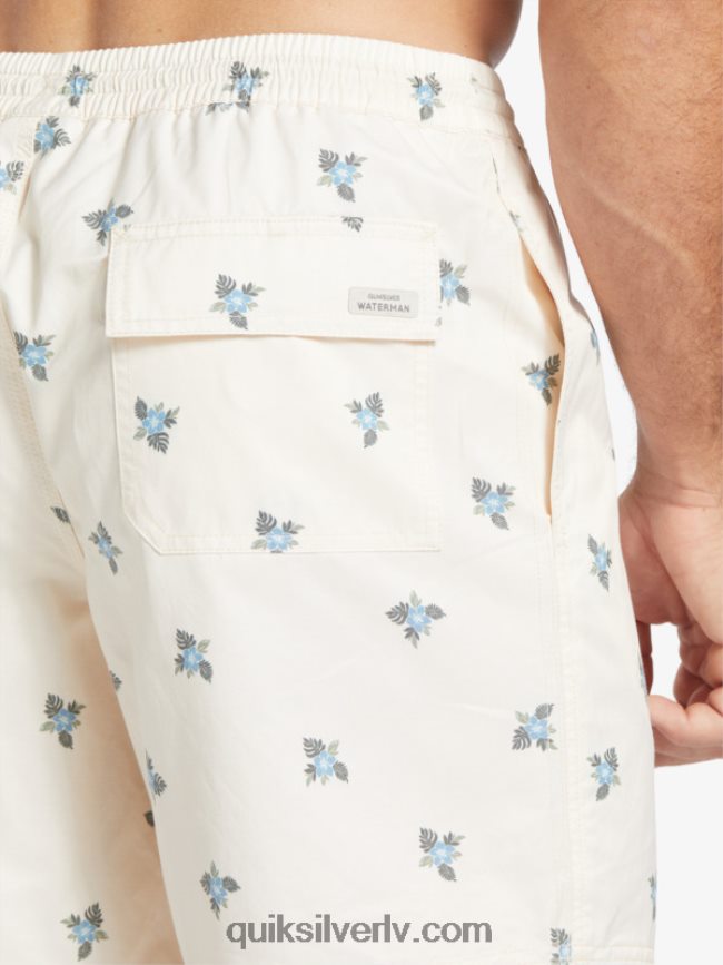vīriešiem Quiksilver waterman mazie pedāļi 17 zalves antīki balti mazie pedāļi v 88064R397