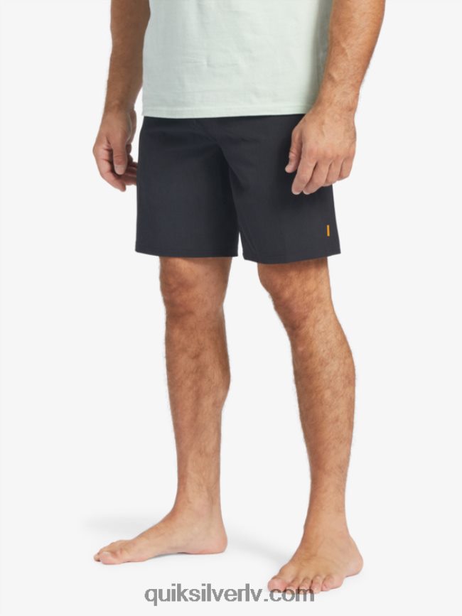 vīriešiem Quiksilver waterman suva 20 amfībijas borta šorti melns 88064R780