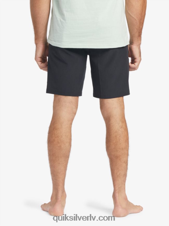 vīriešiem Quiksilver waterman suva 20 amfībijas borta šorti melns 88064R780