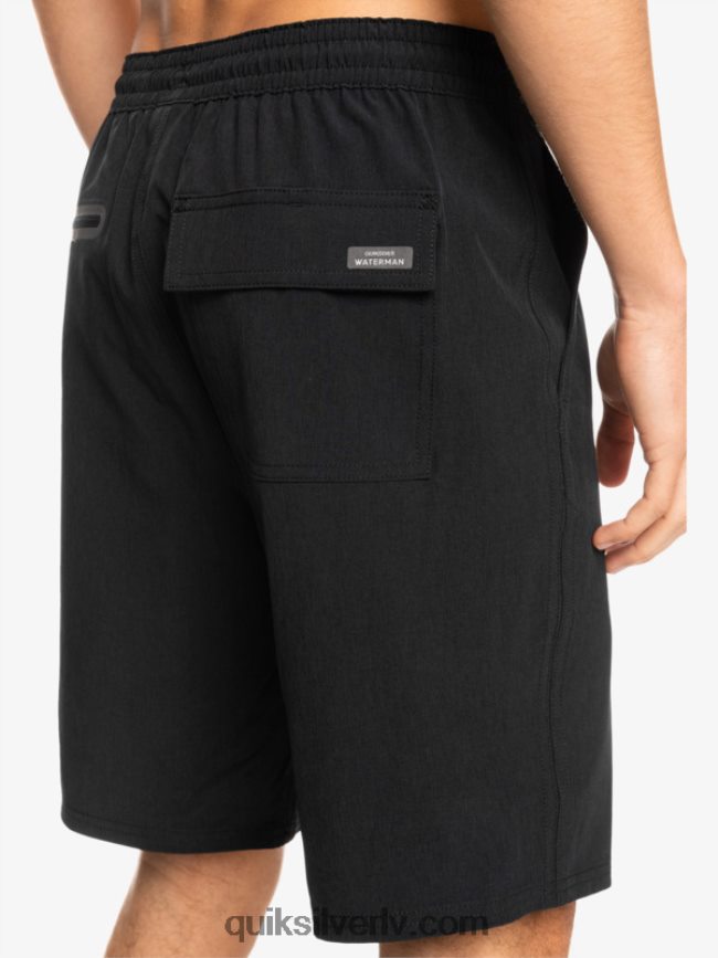 vīriešiem Quiksilver waterman suva 20 amfībijas borta šorti melns 88064R780