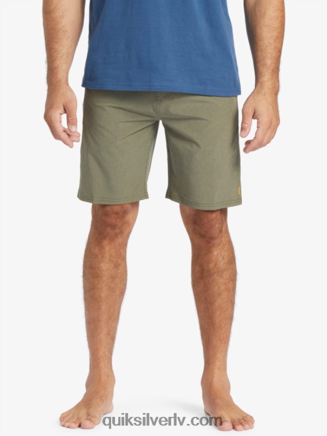 vīriešiem Quiksilver waterman suva 20 amfībijas borta šorti putekļainās olīvas 88064R782