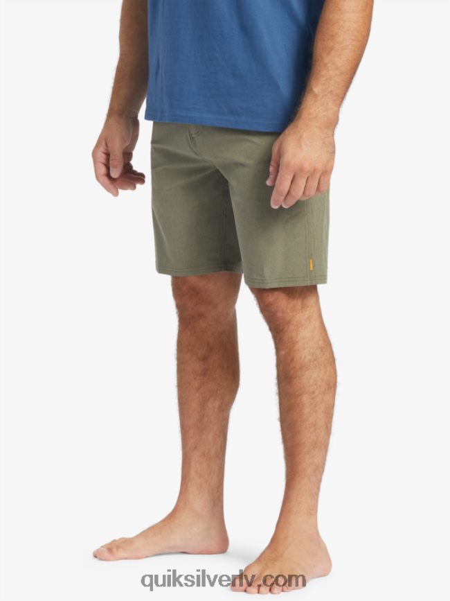 vīriešiem Quiksilver waterman suva 20 amfībijas borta šorti putekļainās olīvas 88064R782