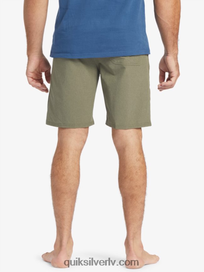 vīriešiem Quiksilver waterman suva 20 amfībijas borta šorti putekļainās olīvas 88064R782